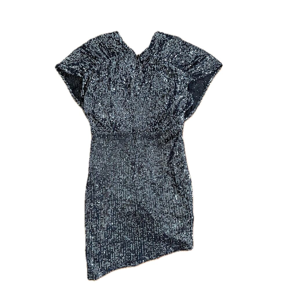 Nordstroms Harlyn Asymmetrical Sequin Cocktail Dress Size XS - Picture 8 of 10